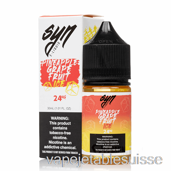Vape Suisse Glace Ananas Pamplemousse - Sels Synthétiques - 30ml 24mg